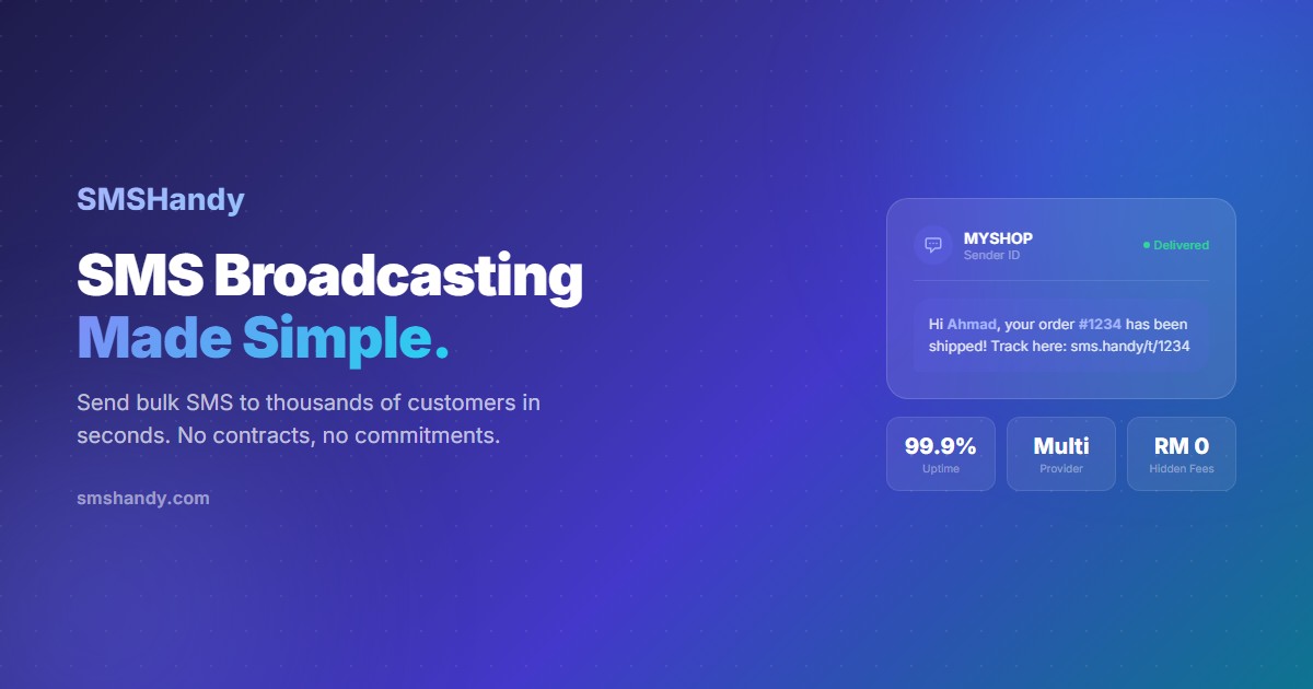 SMSHandy: SMS Broadcasting Made Simple