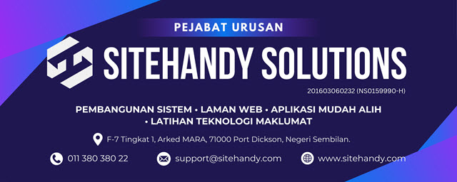 Sitehandy Solutions office signboard
