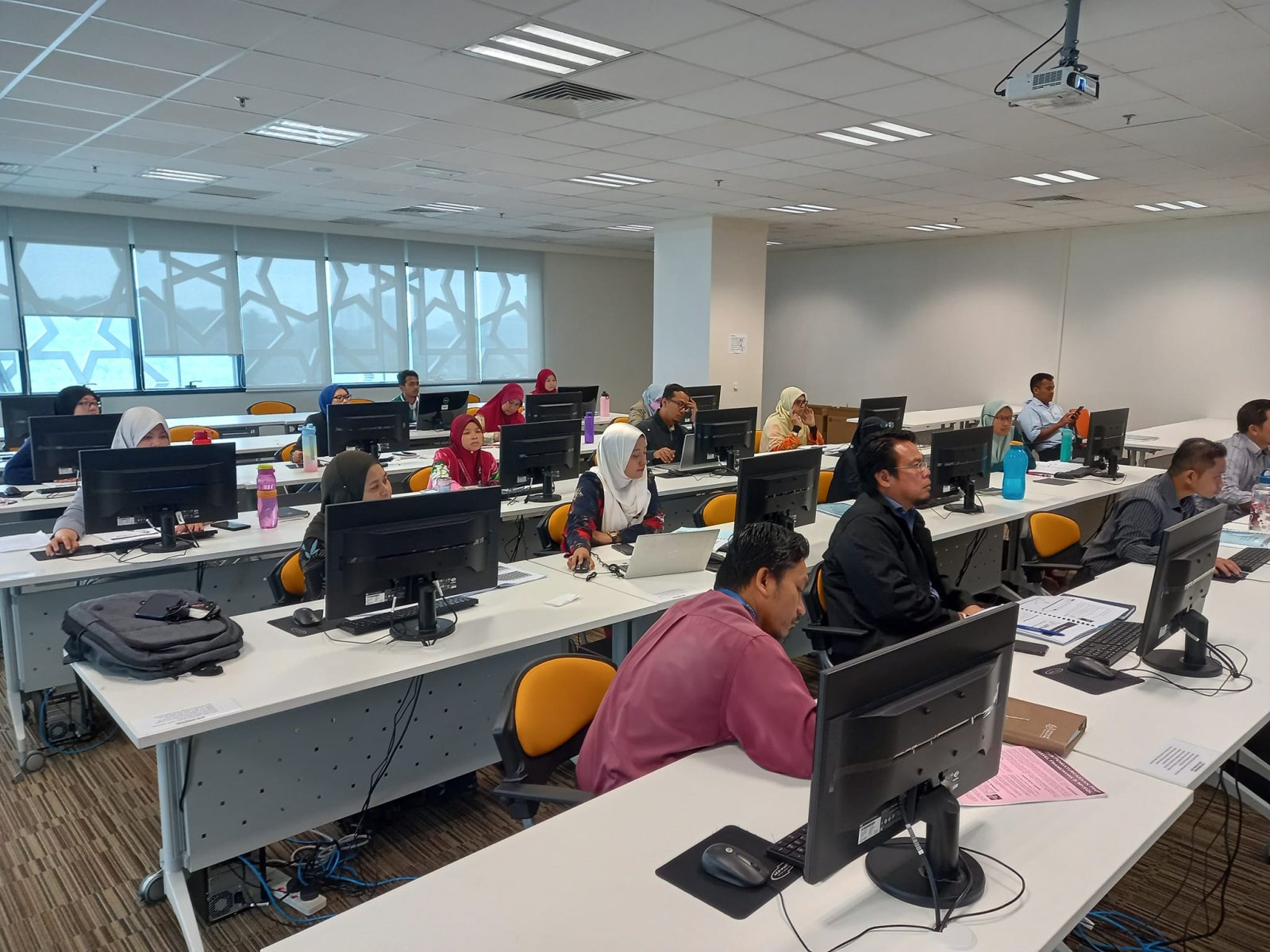 Workshop in progress with hands-on labs