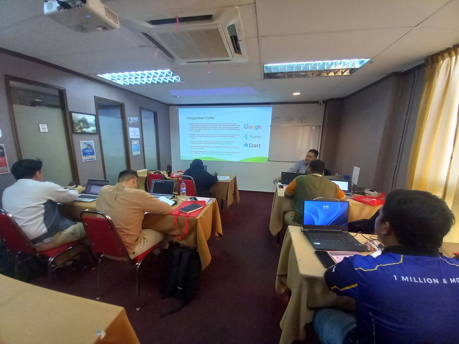 Participants engaged in a training exercise